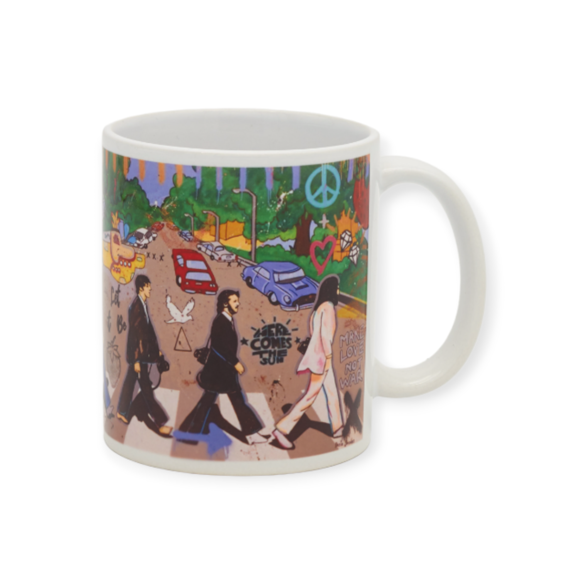 Чашка з принтом The Beatles Abbey Road 330 мл (01_K1133021140)