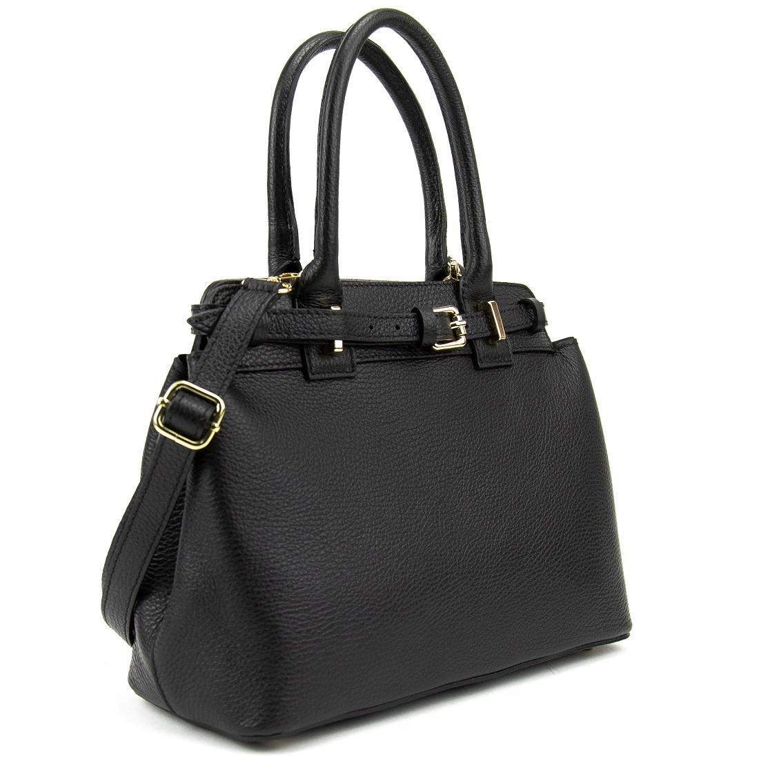 Жіноча сумка Royal Bag F-IT-86111A шкіряна Чорний (8051)