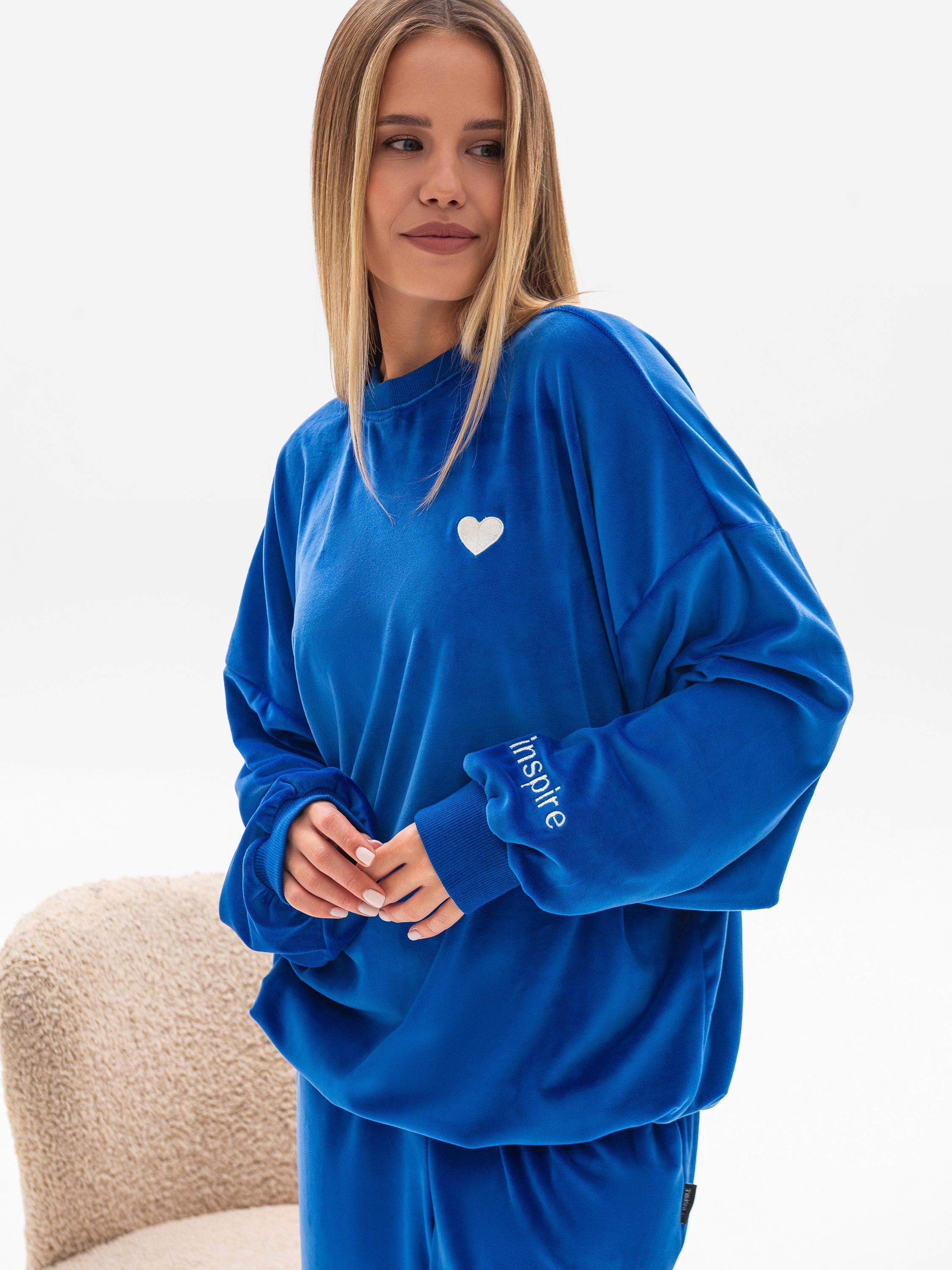 Велюровый женский костюм S/M Синий (1016) - фото 7 Велюровый женский костюм S/M Синий (1016) - фото 7