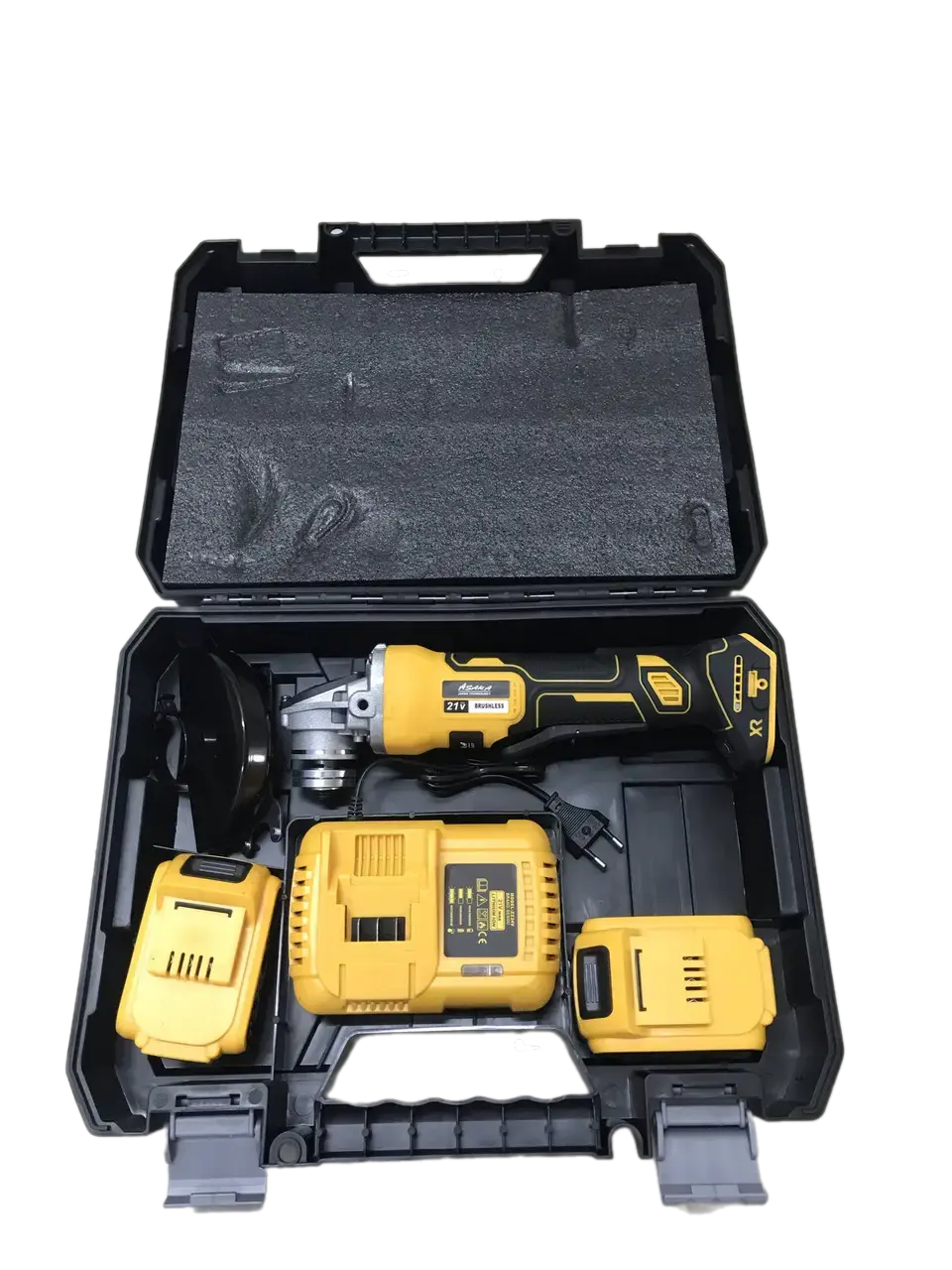 Аккумуляторная болгарка и 2 аккумулятора 24В 125 мм в кейсе