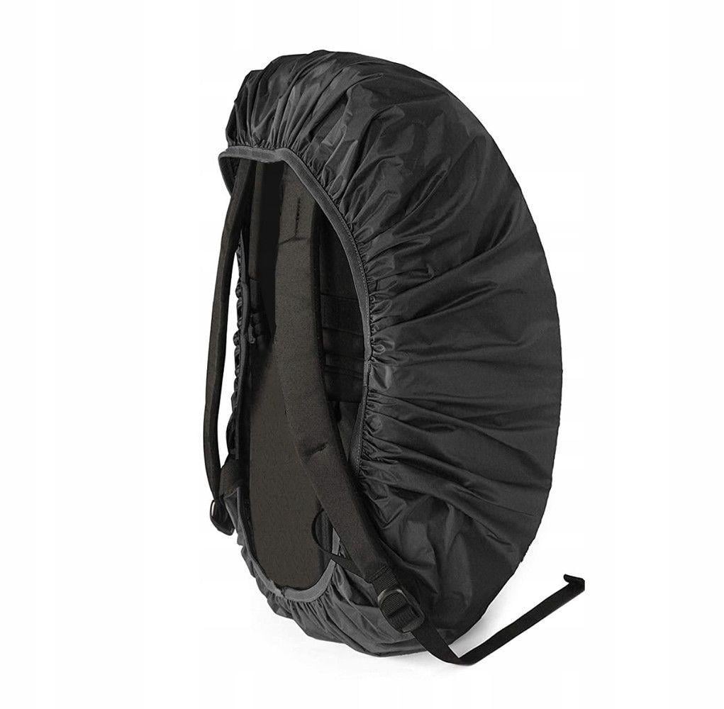 Чехол на рюкзак 40л водонепроницаемый от дождя Raincover с полиуретановым покрытием и фиксирующим шнурком для туристических и военных рюкзаков Черный