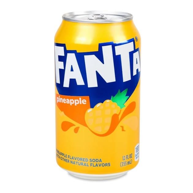 Напій Fanta pineapple зі смаком ананасу газований 355 мл