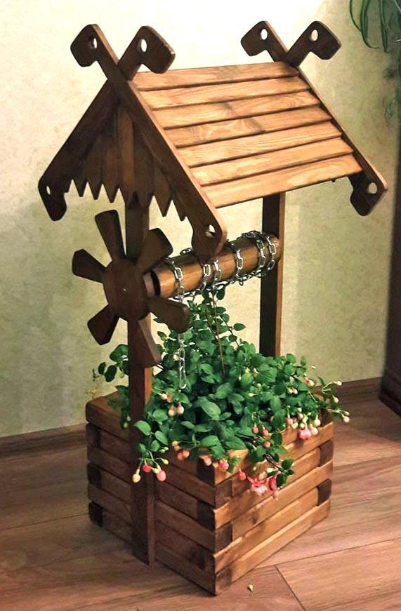 Колодец декоративный из дерева Набалис Мускат (КОС-001007)
