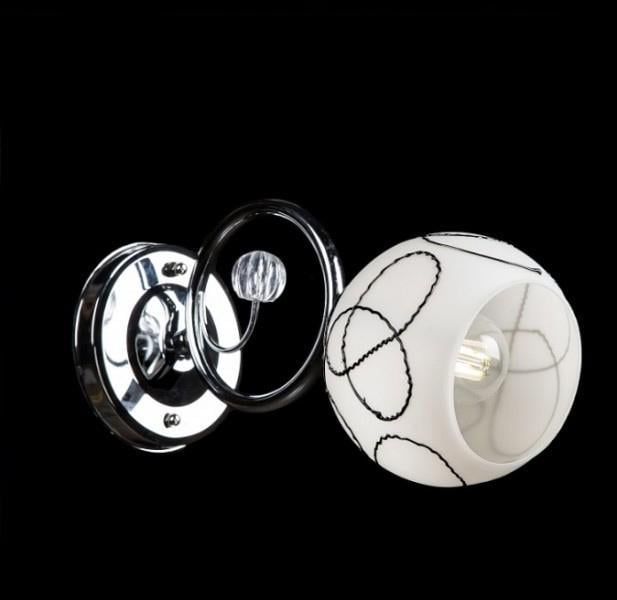 Бра с плафонами Ray B6928/1W CH+BK (270385)