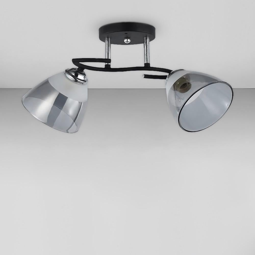 Люстра потолочная Light House SC-18664/2 CR/BK 450х180х240 мм Черный/Хром