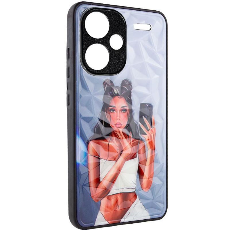 Протиударний TPU+PC чохол Prisma Ladies для Xiaomi Redmi Note 13 Pro+ Black in White