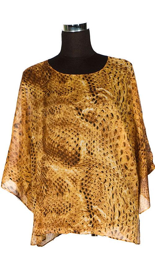 Блузон із тонкого натурального шовку 60 см (5897а)