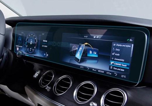 Защитное стекло Pixsel гибридное матовое на панель приборов Mercedes Benz E-CLASS-28,5" 2019-2023