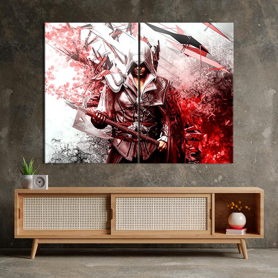 Настенний декор Альтаир ибн Ла-Ахад - герой игры Assassin’s Creed 111x81 см (A138-2)