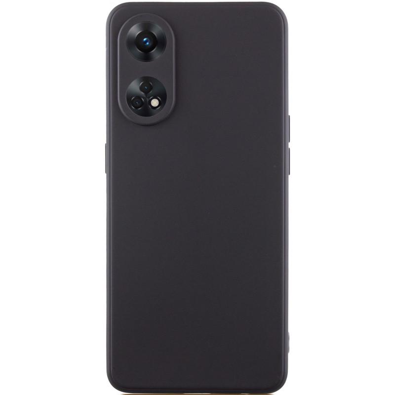 Противоударный силиконовый чехол Candy Full Camera для Oppo Reno 8 T 4G Черный / Black