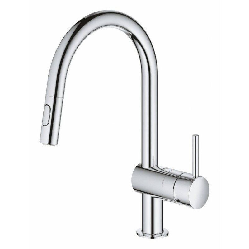 Змішувач для кухні Grohe Minta 32321002 із витяжним душем Хром (61880)