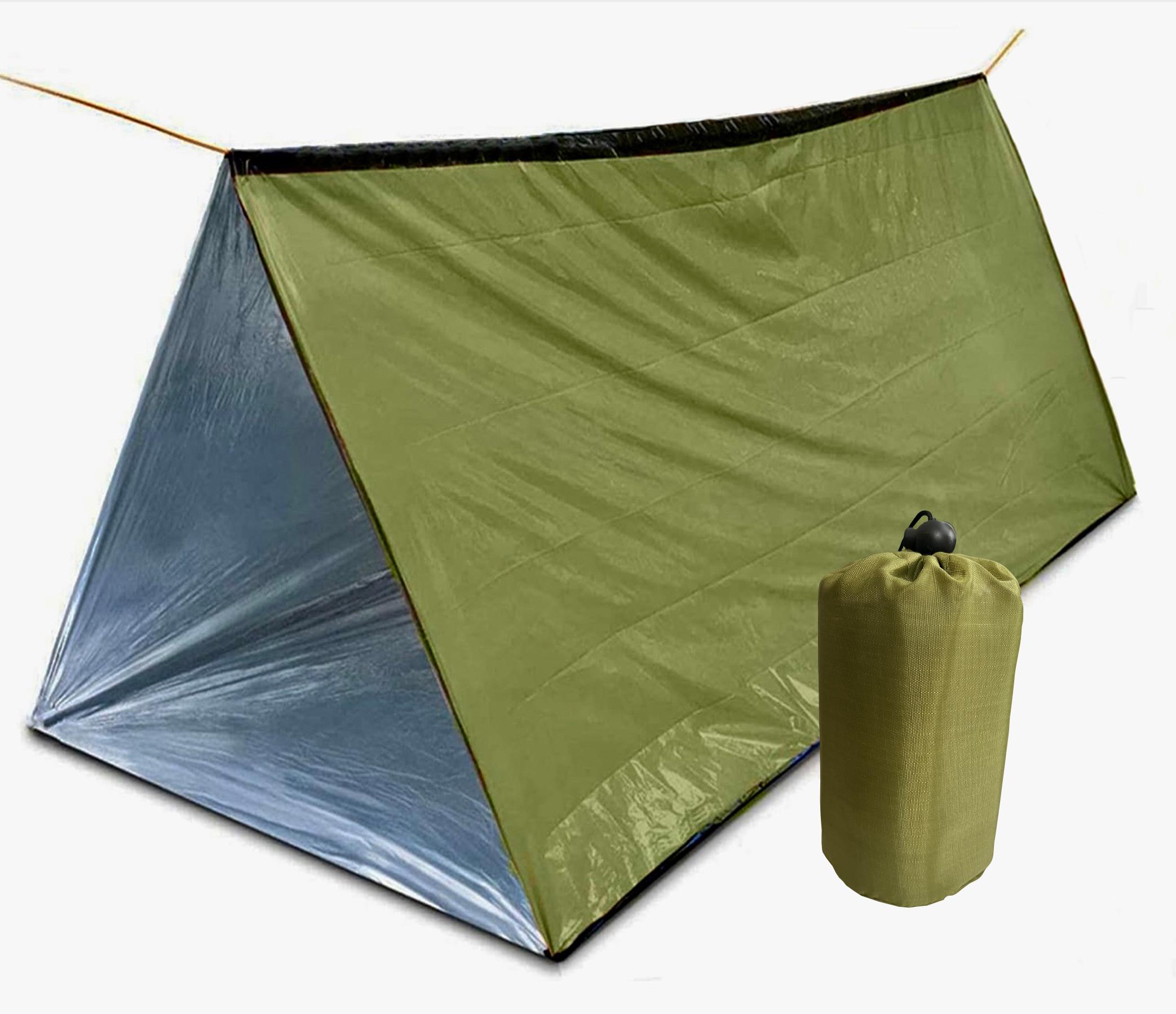 Спасательная палатка для выживания с парокордом водонепроницаемая/термоизоляционная