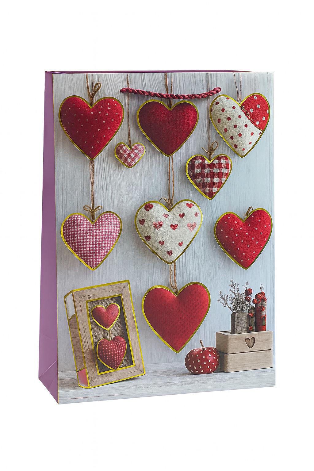 Пакет подарочный бумажный Love M 26х32х10 см (R34451-M)