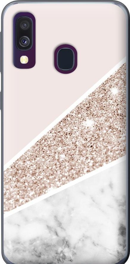 Чехол на Samsung Galaxy A40 2019 A405F Пастельный мрамор (4342u-1672-42517)