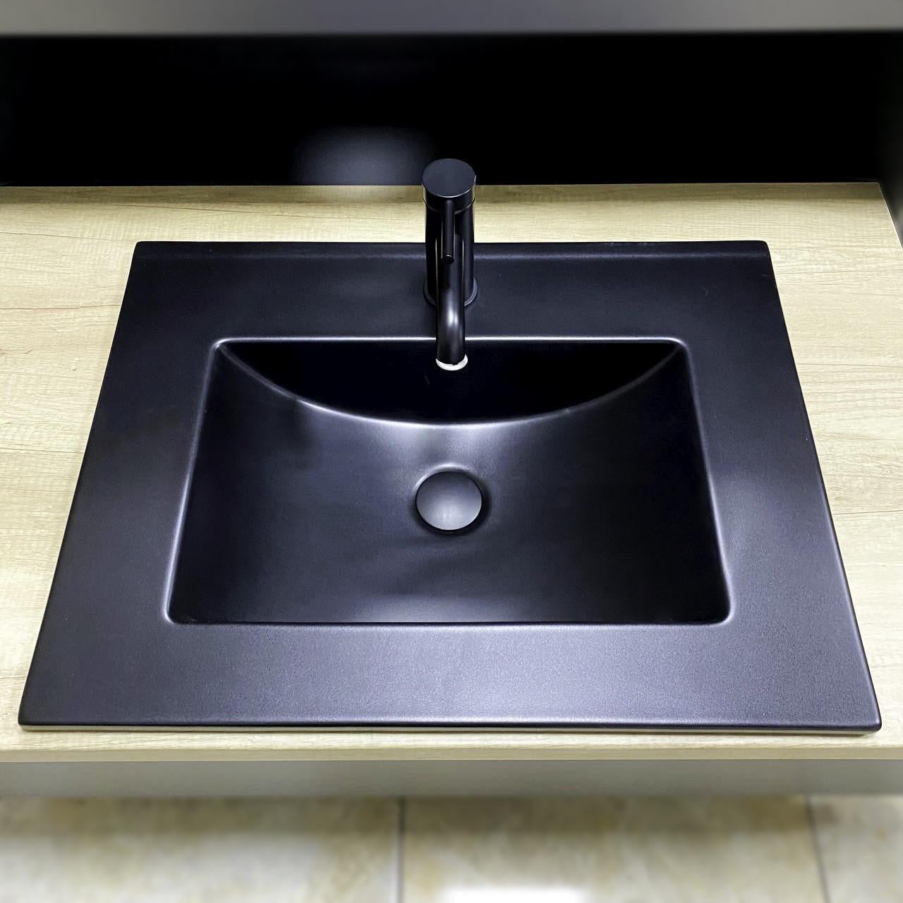 Умывальник врезной VBI FERRARA 60 Black Matt (2808389348)