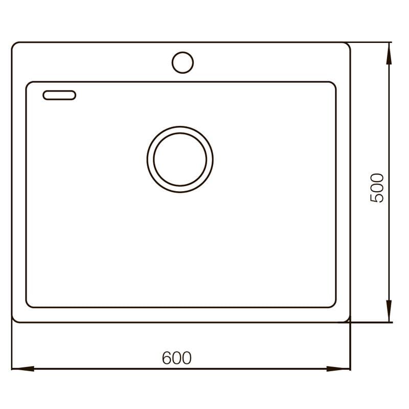 Мойка для кухни MIXXUS MX6050-200x1.2 Handmade (MX0569) - фото 2