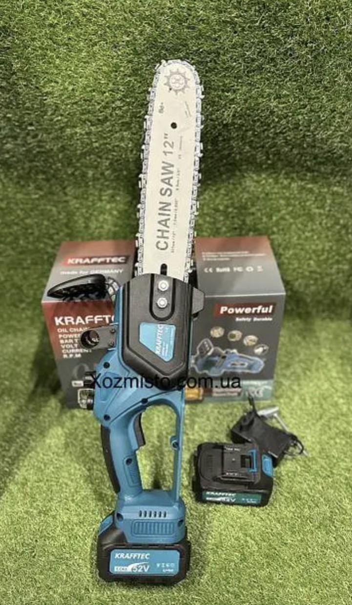Пила акумуляторна Krafftec 52V 6 Ah 2x 2500 Вт з автозмащенням (30483043) - фото 3 Пила акумуляторна Krafftec 52V 6 Ah 2x 2500 Вт з автозмащенням (30483043) - фото 3