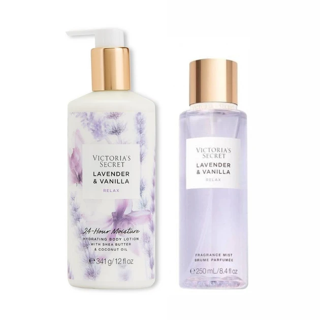 Набор Victoria's Secret Lavender & Vanilla спрей 250 мл с лосьоном 341 г (90278480)