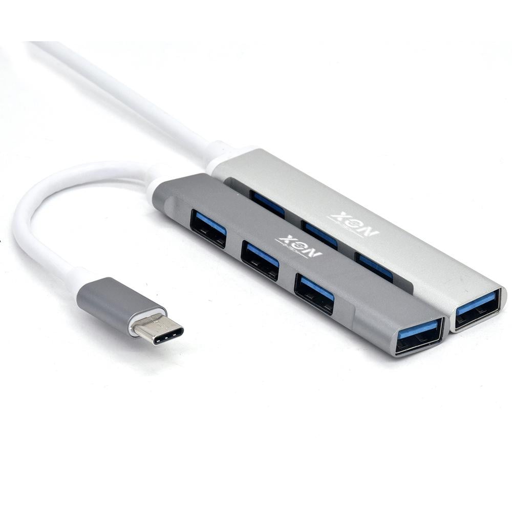 USB-хаб XON SmartHub Type-C на USB 3.0 и 3хUSB 2.0 Серый (UHCXM041332G 4965)