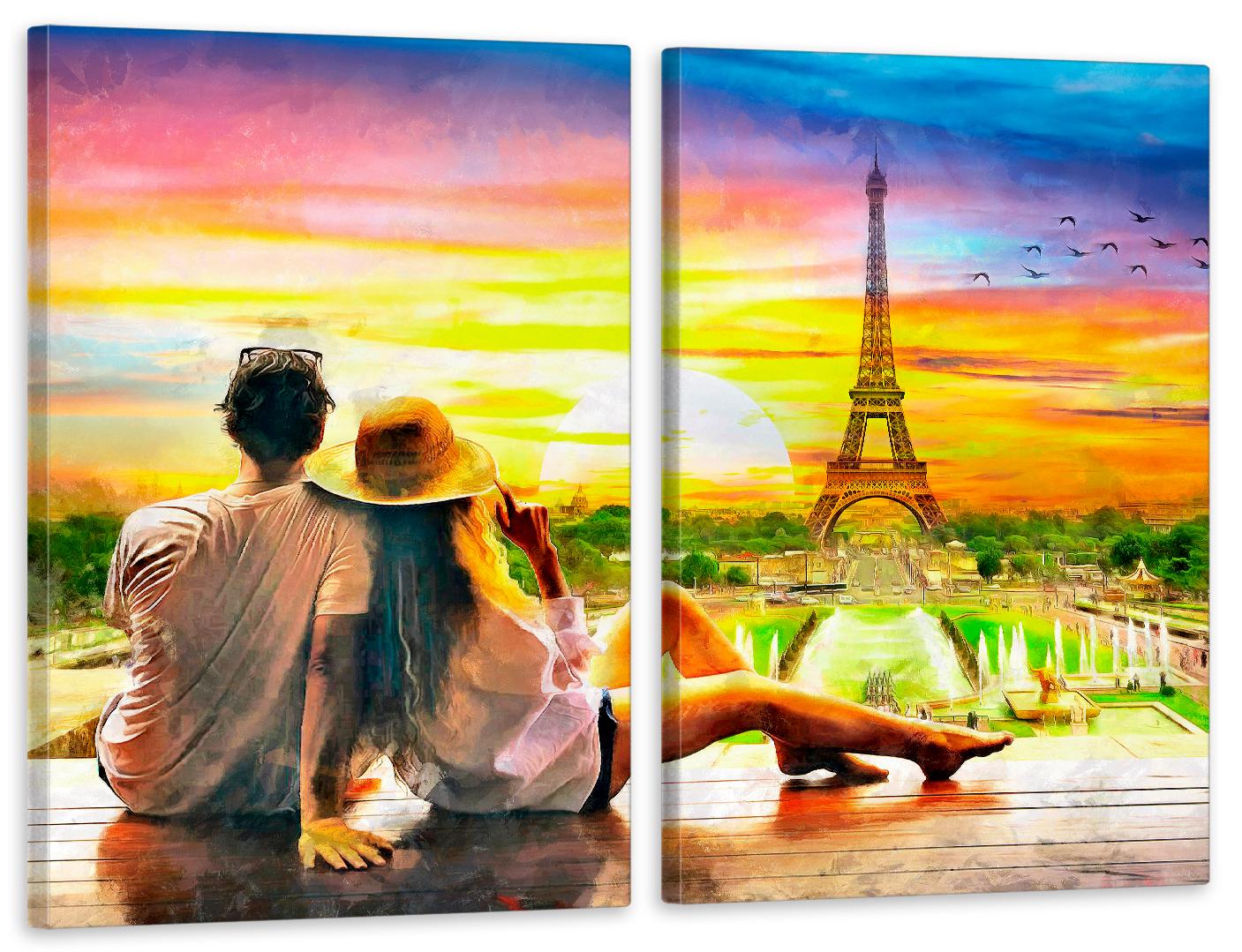 Картина модульная в гостиную/спальню Париж 120х170 см (TLV-2_055)