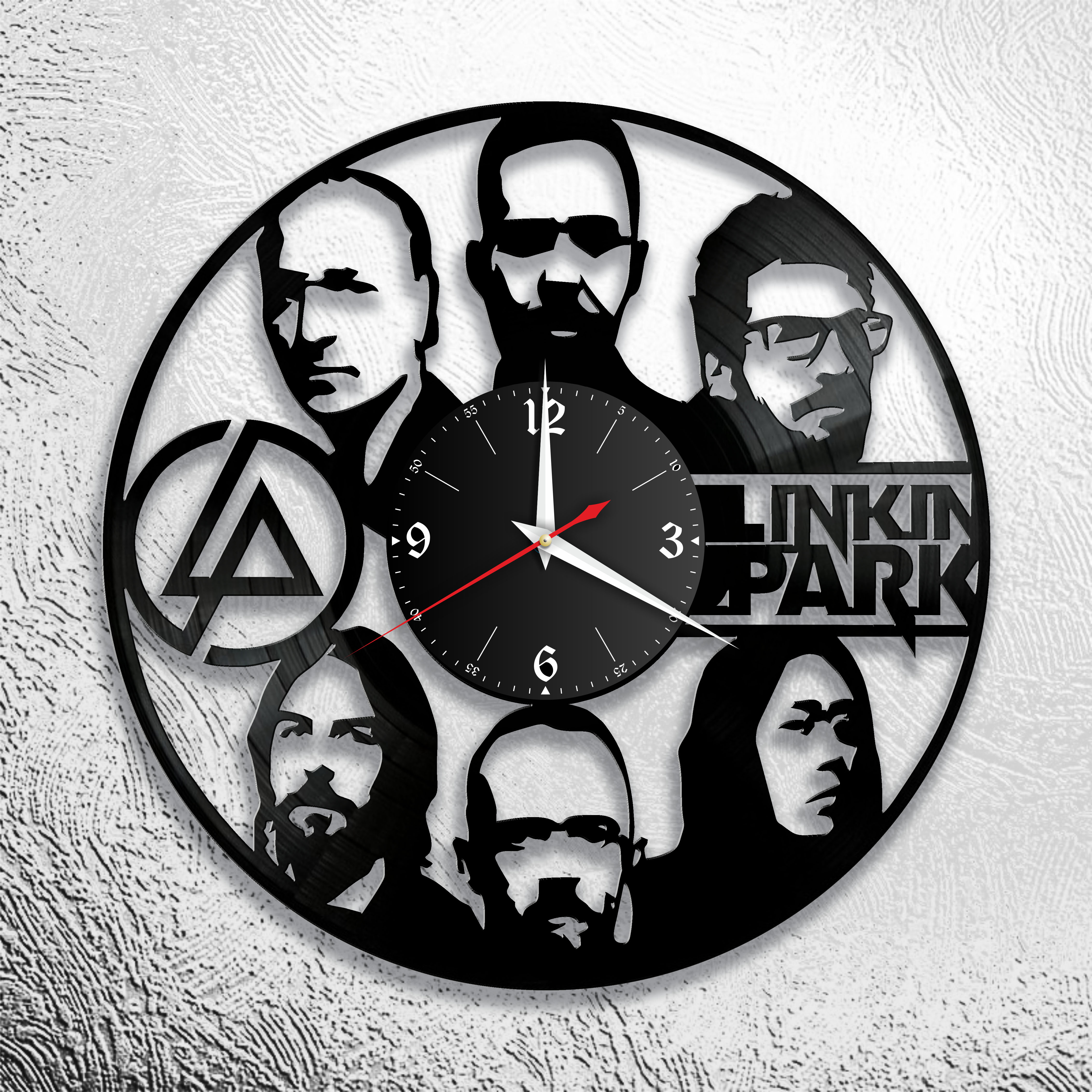 Годинник настінний Linkin Park 0668 з вінилової платівки