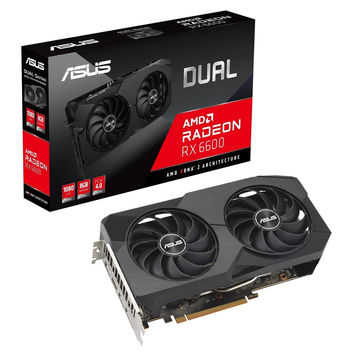 Відеокарта ASUS DUAL-RX6600-8G-V2 (1595)
