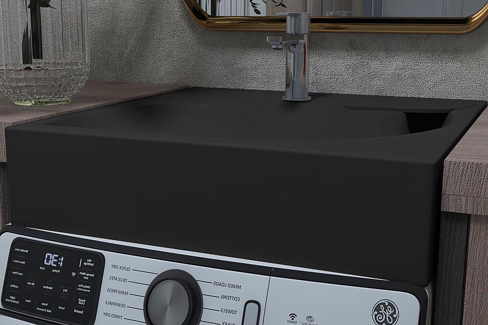 Умивальник на пральну машину Status Lif Black (14684755) - фото 4