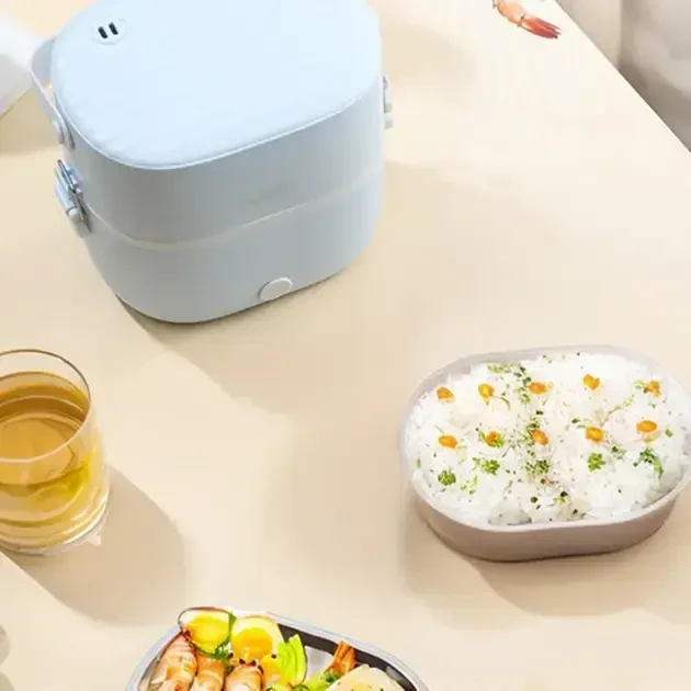 Ланч-бокс з підігрівом на два контейнери з кришками 1 л (LY-800) - фото 7 Ланч-бокс з підігрівом на два контейнери з кришками 1 л (LY-800) - фото 7