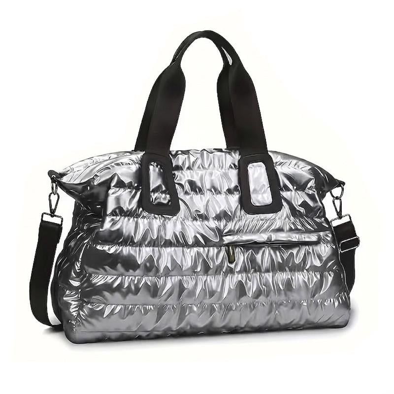 Спортивная сумка женская Lesko HT8264 с ручками Silver (37990009) Спортивная сумка женская Lesko HT8264 с ручками Silver (37990009)