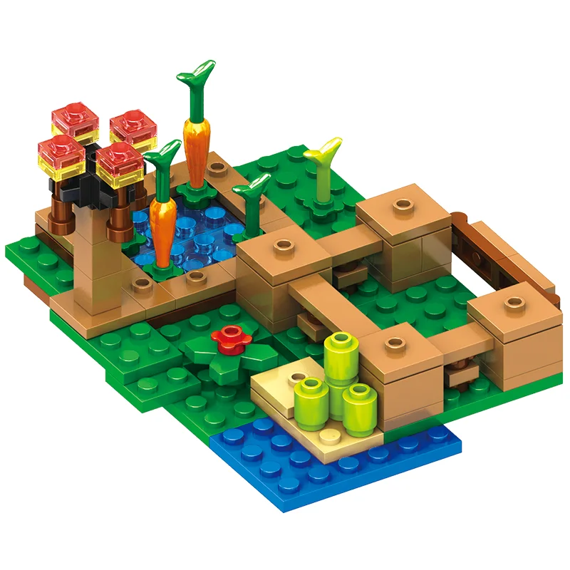 Конструктор Майнкрафт My World Селище з персонажами ферма з селянами та мобами 569 дет. - фото 10 Конструктор Майнкрафт My World Селище з персонажами ферма з селянами та мобами 569 дет. - фото 10