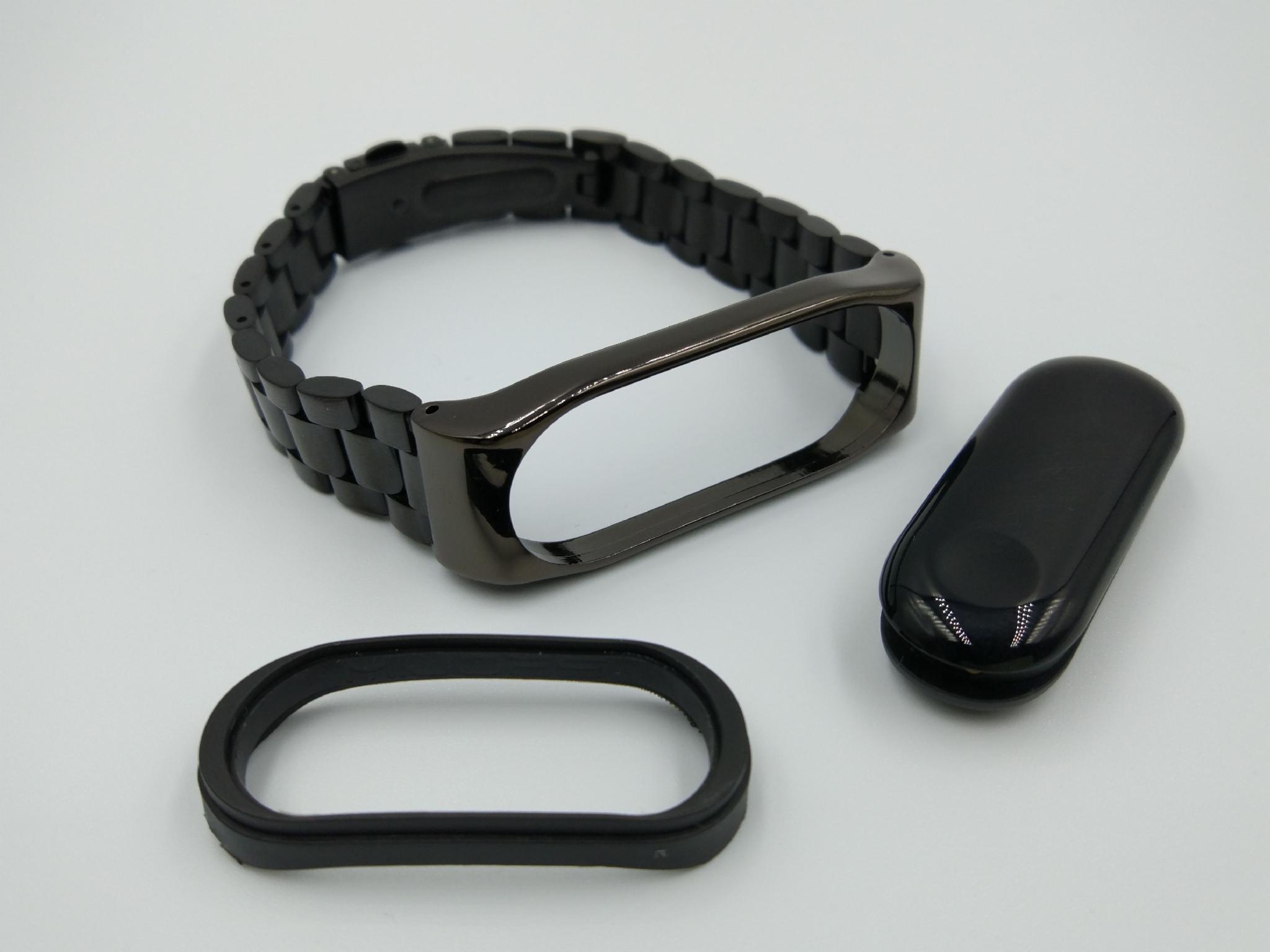 Ремешок MiJobs металлический для Xiaomi Mi Band 5/4/3 Черный (1789P) - фото 8 Ремешок MiJobs металлический для Xiaomi Mi Band 5/4/3 Черный (1789P) - фото 8