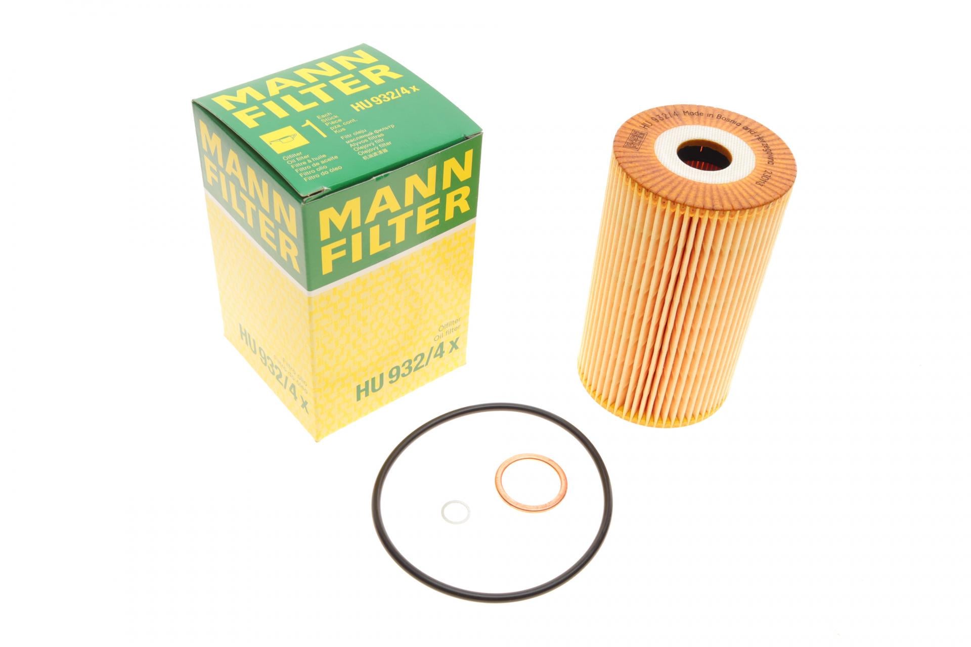 Фильтр масляный Mann-Filter для MB OM314/364 77- (HU 932/4 X)