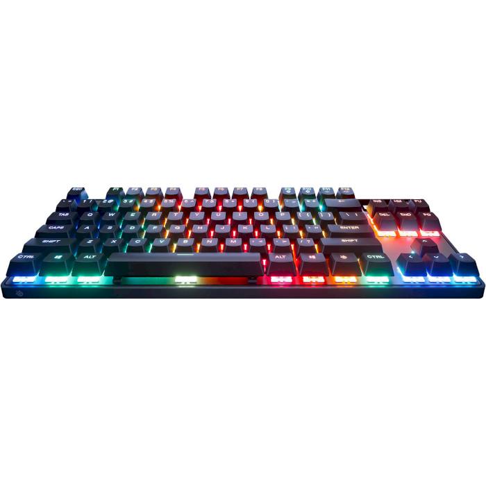 Клавиатура игровая оптическая SteelSeries Apex Pro TKL Gen 3-UA/USB/OmniPoint 3.0/RGB Black (64740) - фото 4