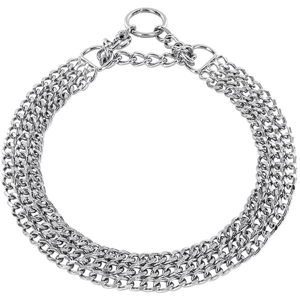 Ошейник-мартингейл для собак Sprenger Triple Row Martingale хромированная сталь 3-рядный 2 мм (50883_055_02)