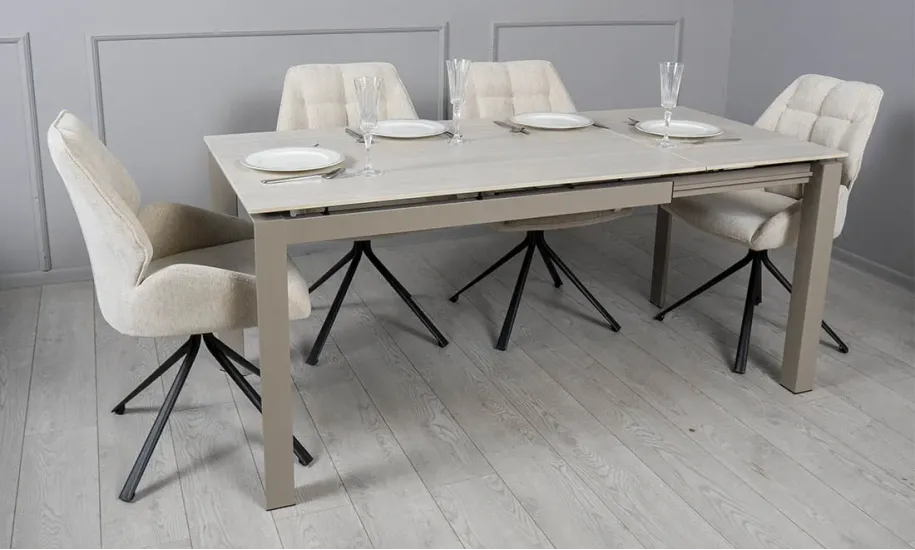 Стол раскладной Ларс 1200/1700x800x750 мм Бежевый - фото 8