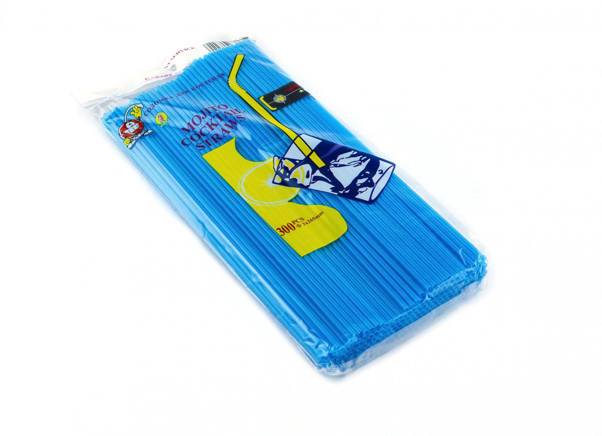 Трубочка для напитков One Chef пластиковая 265 мм d 3 мм 300 шт. в уп. Голубой (51795) - фото 2