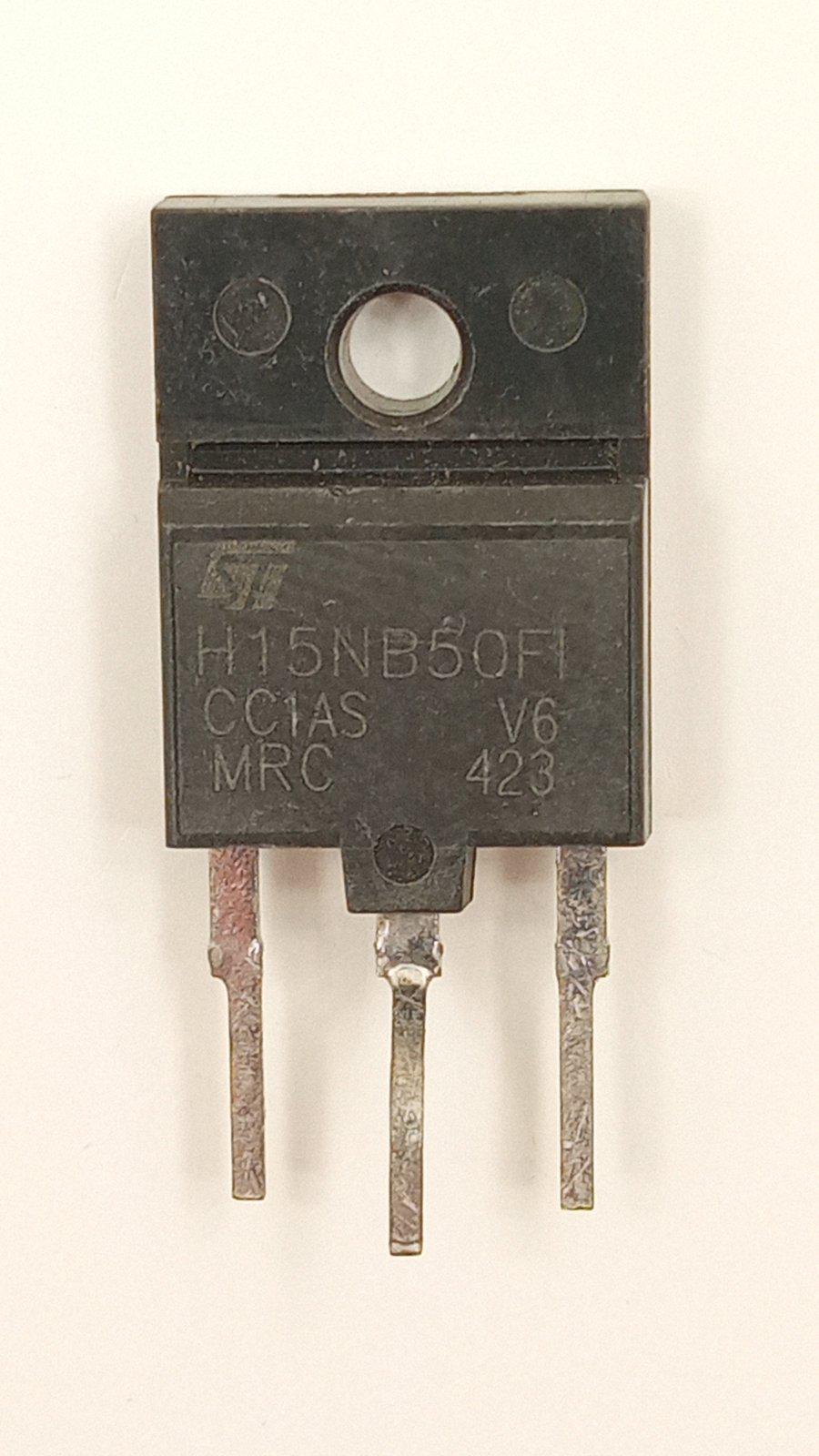 Транзистор SSTH15NB50FI n-channel 500V 10,5 A 0,33Om ISOWATT218 (06792)