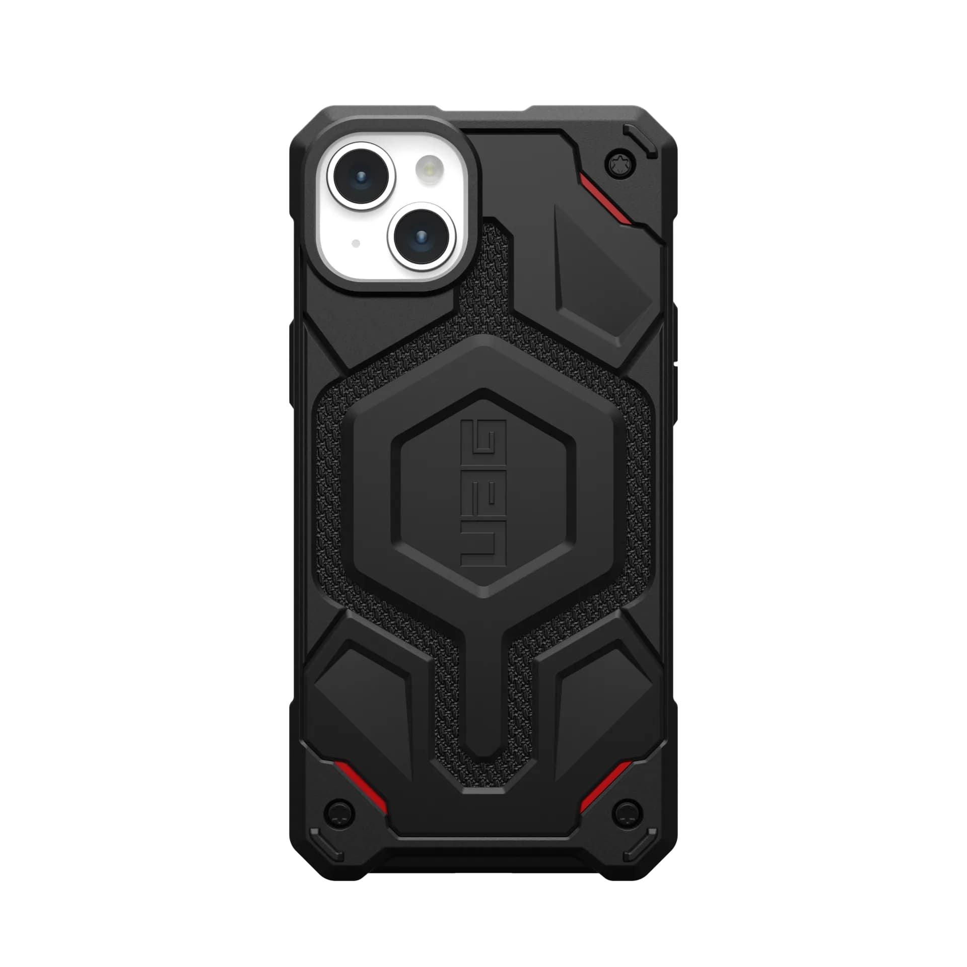 Чохол накладка для телефону UAG Monarch Pro Magsafe Apple iPhone 15 Plus Kevlar Black - фото 1