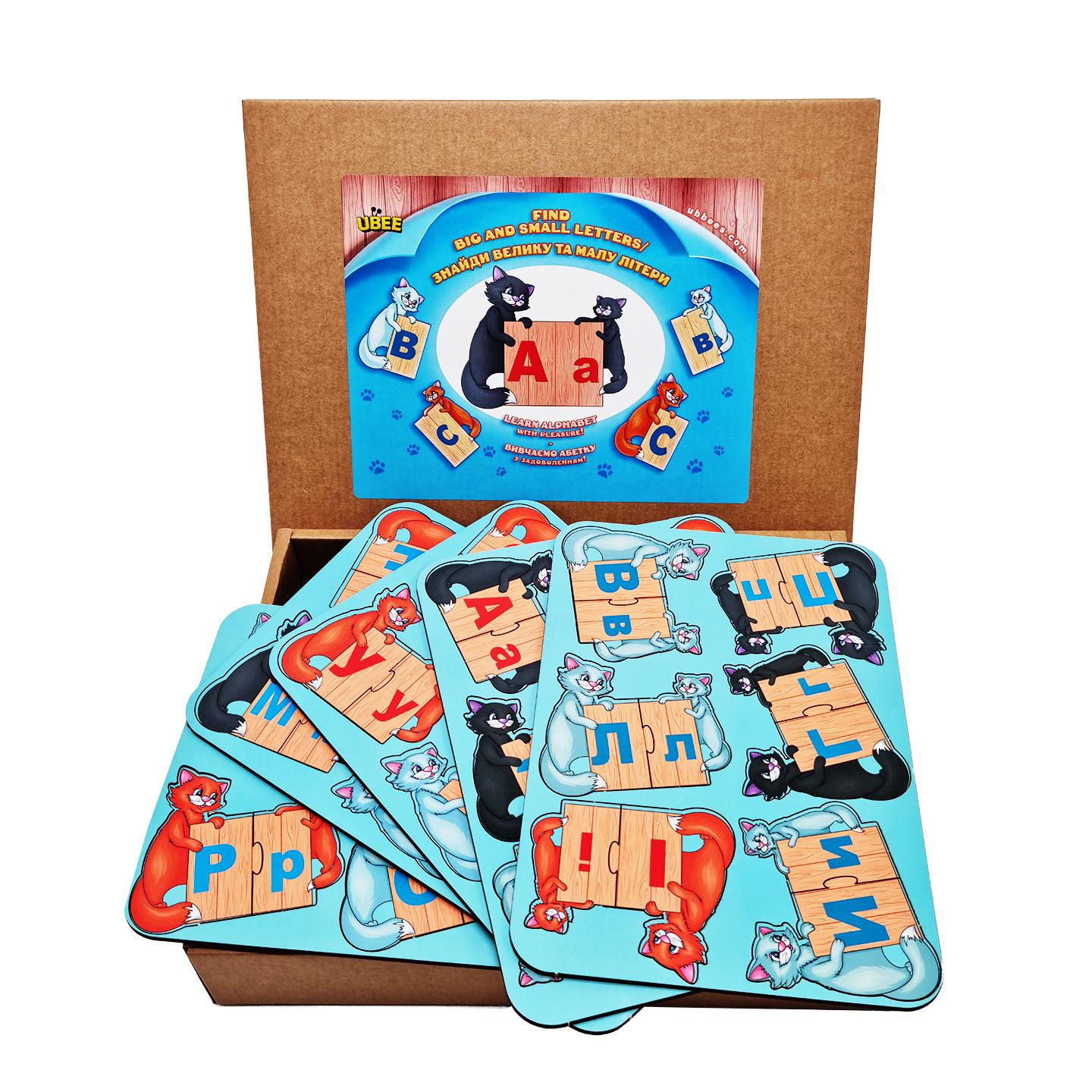Настільна гра Ubumblebees Котики з літерами Різнокольоровий (SR-113-N-248)