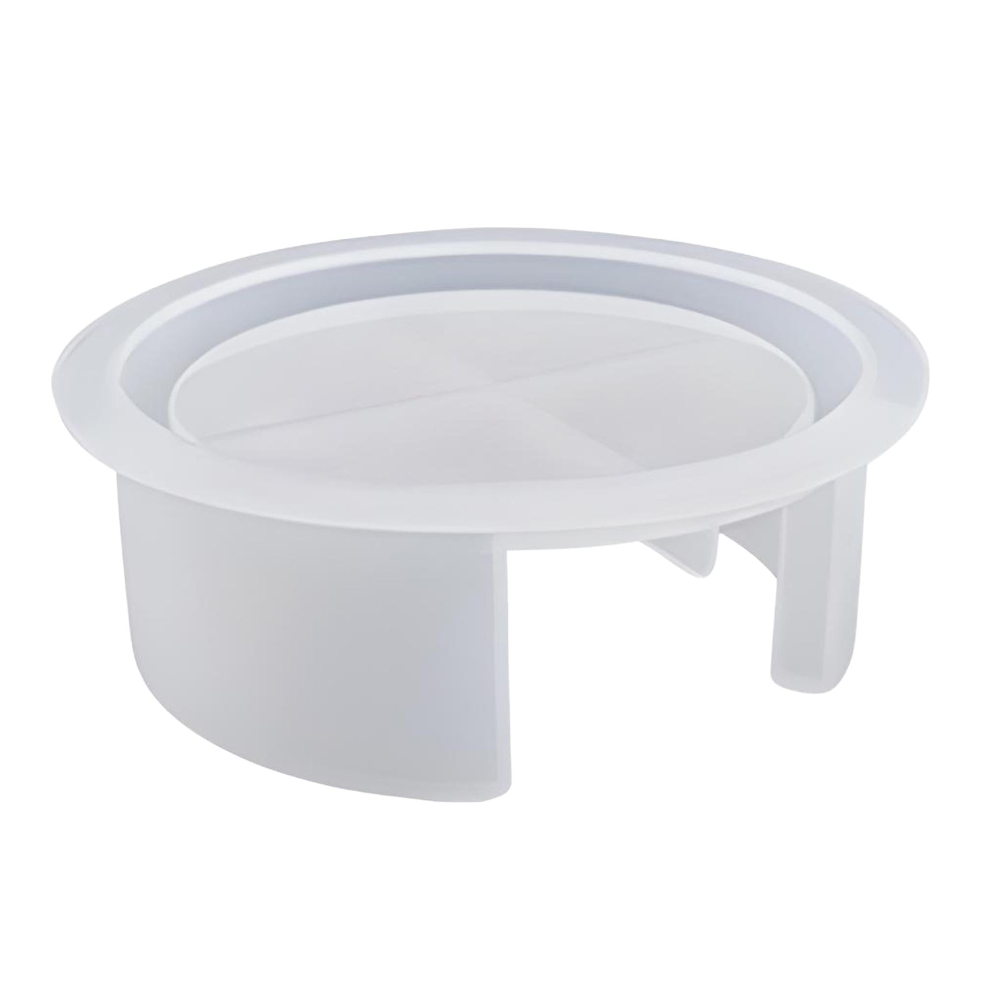 Молд силиконовый для изготовления органайзера для подставок для чашек из эпоксидной смолы/гипса круглый