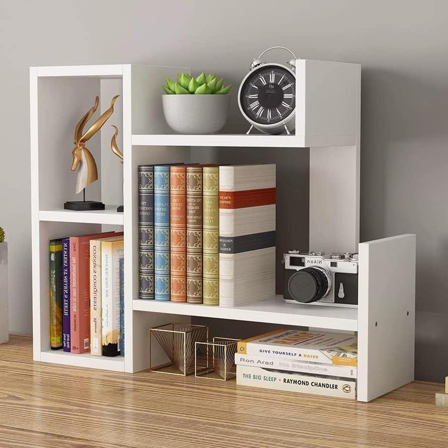 Полка-надстройка настольная из дерева Зорита зефир (АКД-011520)