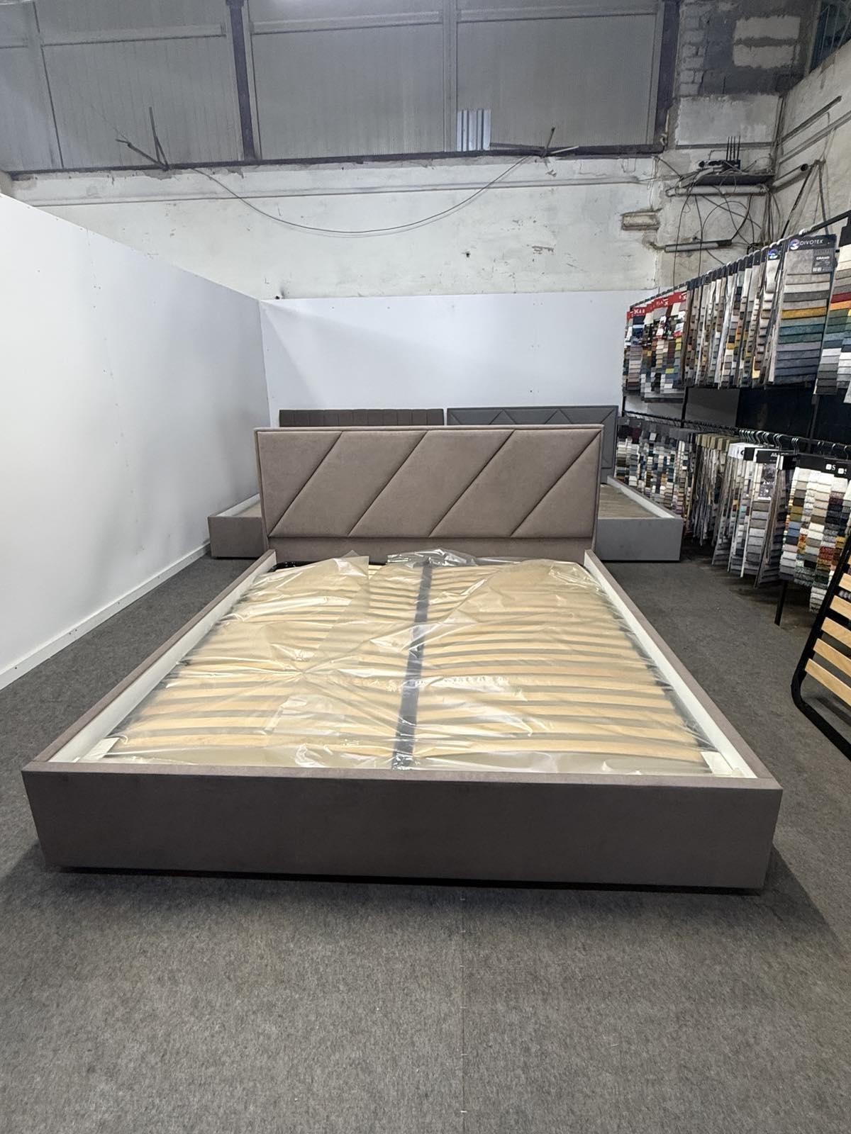 Кровать с подъемным механизмом ADS Mebli Сигма 180х200 см велюр Simple 6 Коричневый (30742451) - фото 3