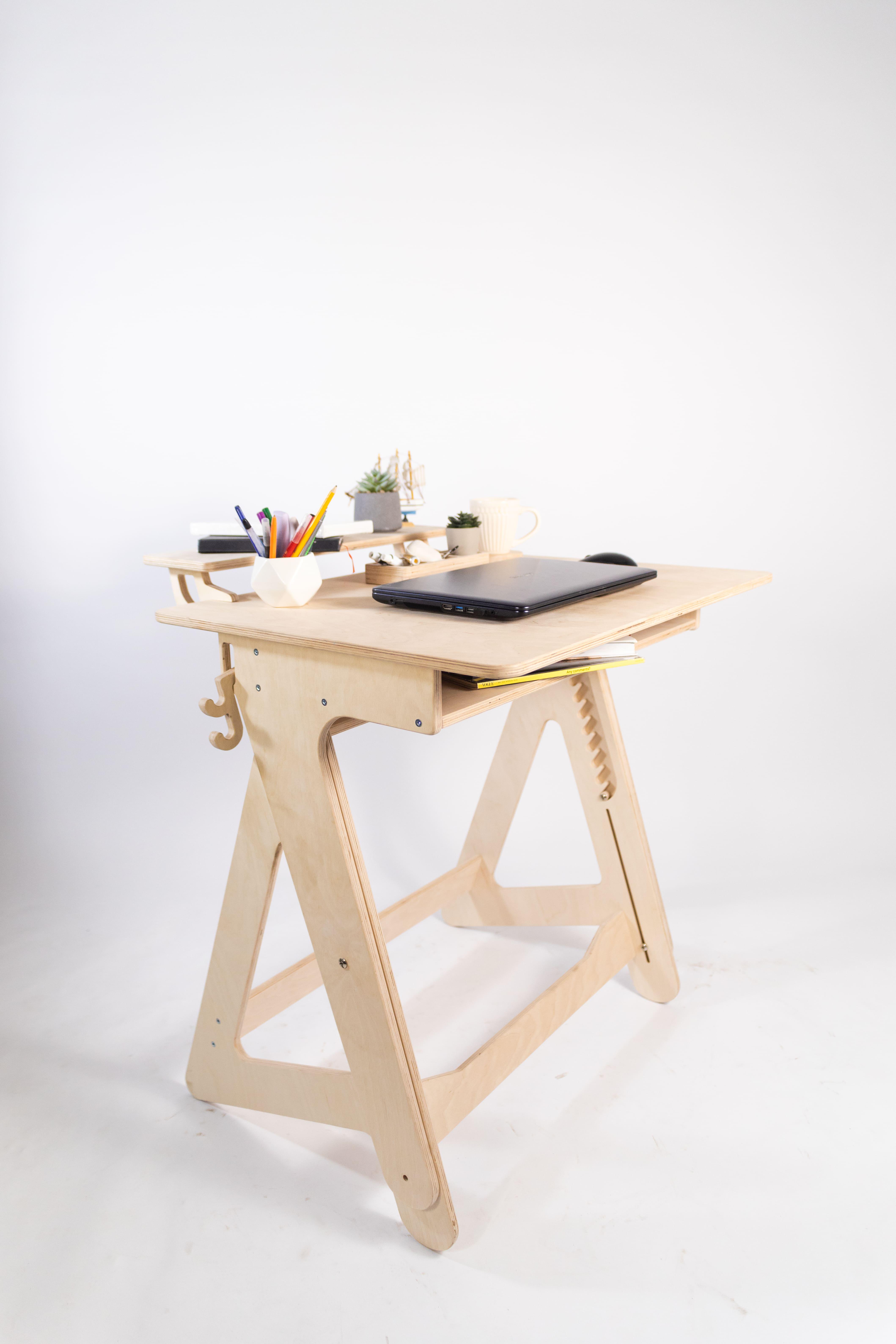 Комп'ютерний стіл Freelance Xl для роботи стоячи та сидячи з покриттям Натуральний