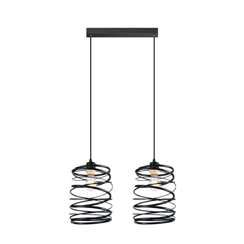 Люстра лофт GLD-18279-2 на 2 плафона Black (000041811)