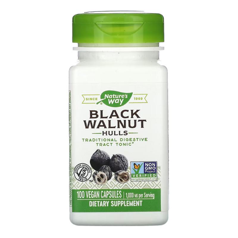 Шкаралупа чорного горіха Nature's Way Black Walnut Hulls 100 капс. (20508-01)