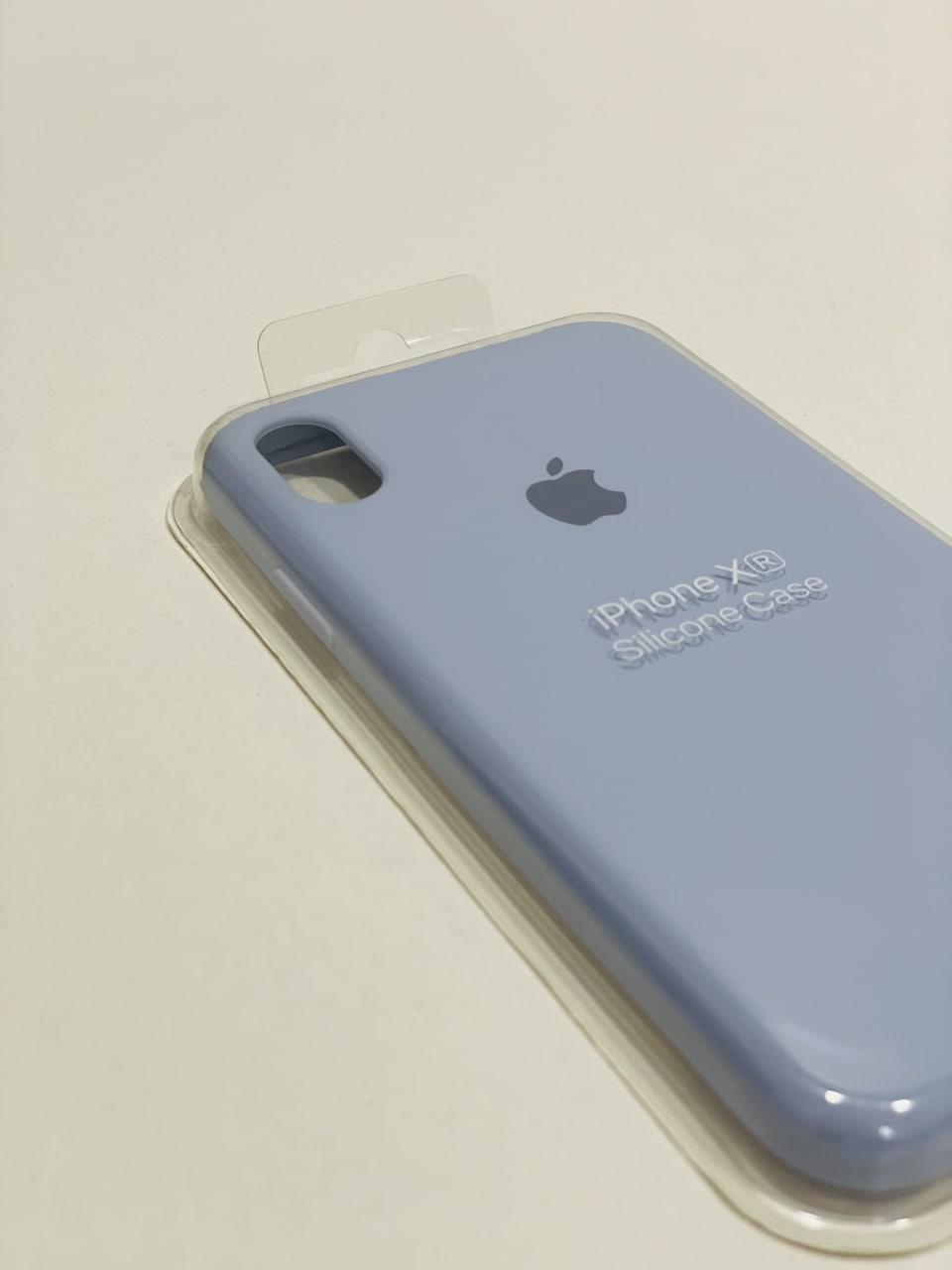 Силиконовый чехол для iPhone Xr / голубой - фото 2