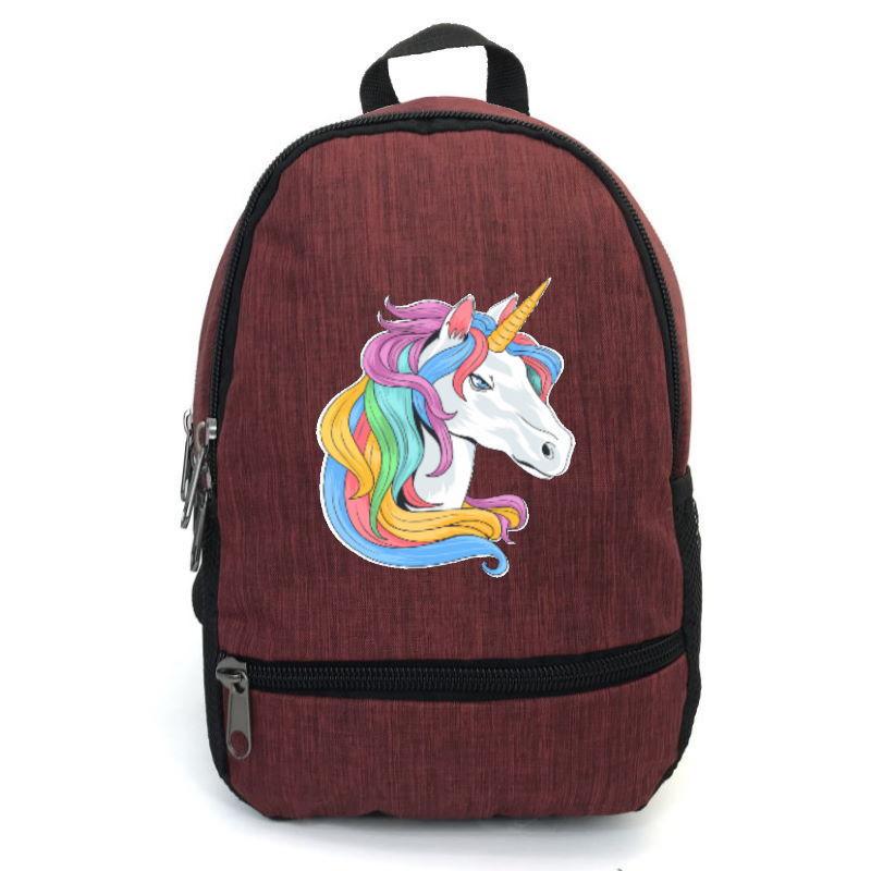 Школьный рюкзак детский Cappuccino Toys EDN-0011 с принтом Unicorn 12,5 л Красный (1369989196)