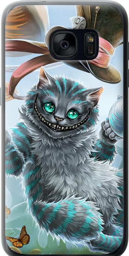Чехол на Samsung Galaxy S7 G930F Чеширский кот 2 (3993u-106-42517)