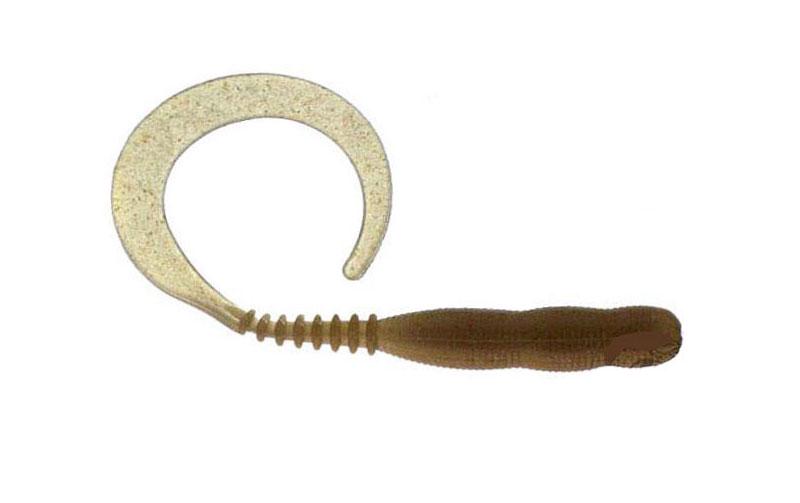 Силиконовый твистер Reins Curly Curly №008 съедобный 4" 15 шт. Ghost Pro Blue (6303)