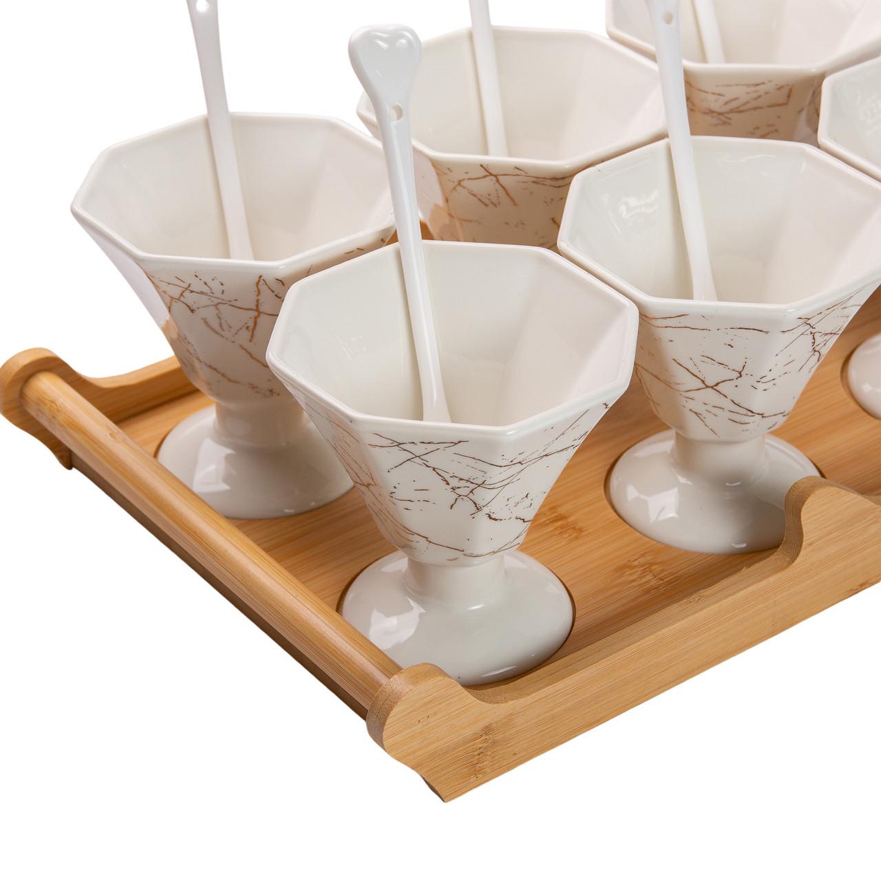 Набір креманок кераміка HP-1220 6 шт. 200 мл Білий (A-032968) - фото 6 Набір креманок кераміка HP-1220 6 шт. 200 мл Білий (A-032968) - фото 6